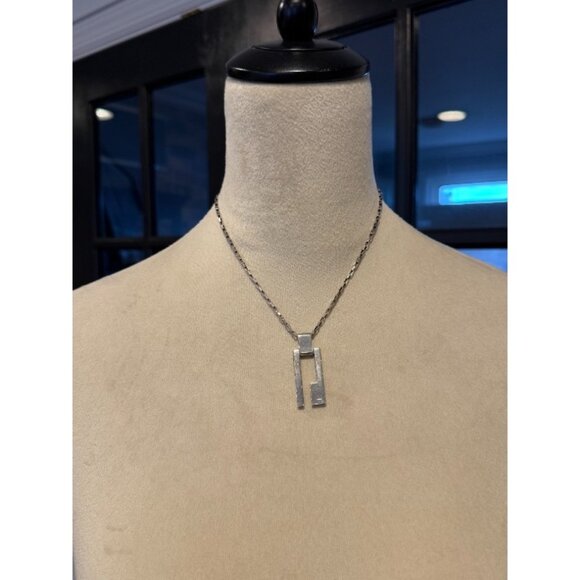 GUCCI G Necklace Sterling Silver 925 Made in Italy - Picture 1 of 8